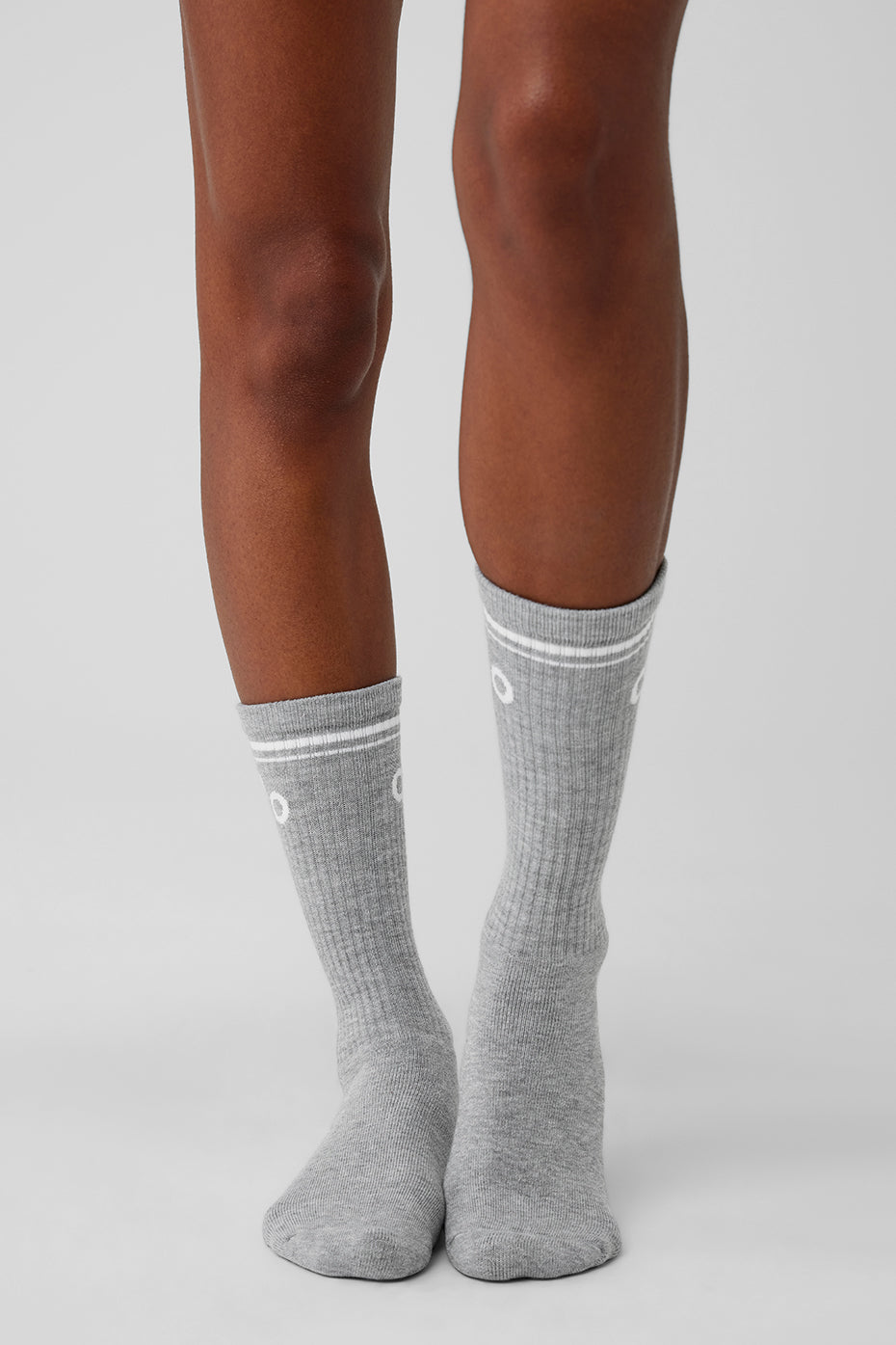 Athletic Heather Grey/White