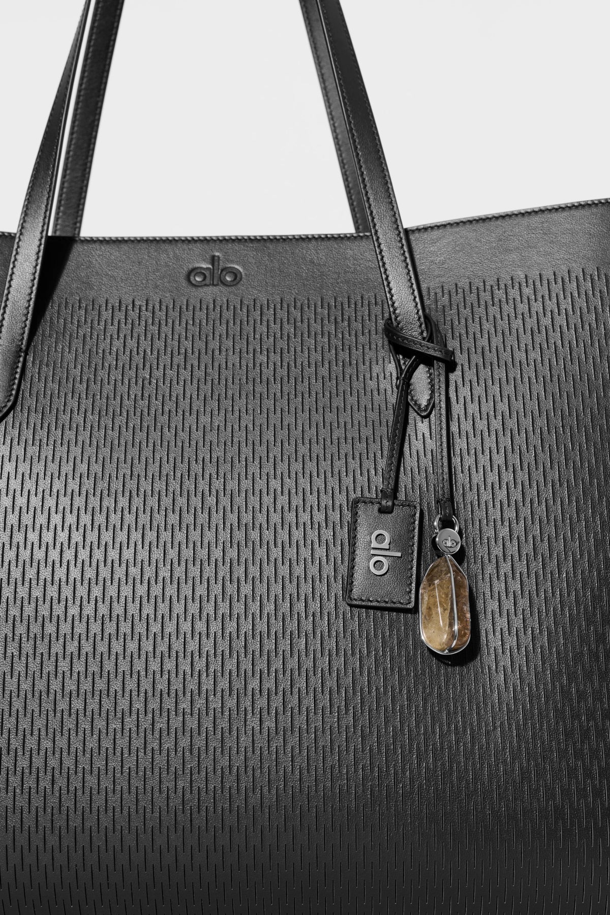 Black Leather Mesh