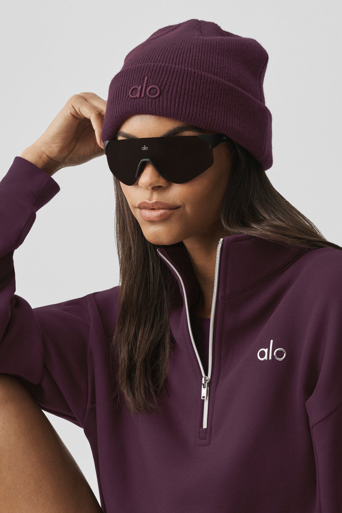 Accolade 1/4 Zip Pullover - Rich Bordeaux