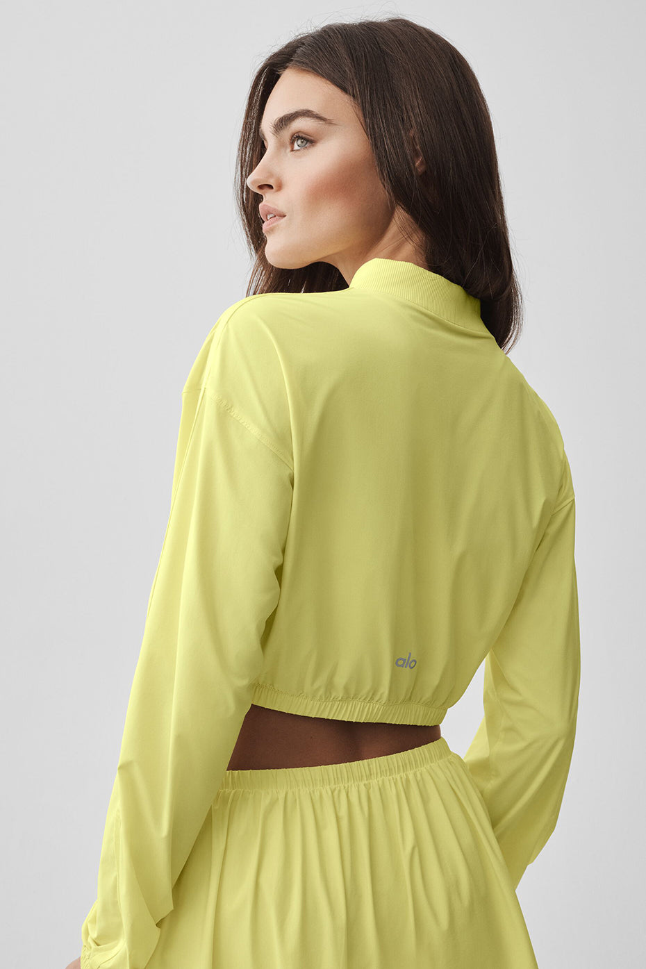 Cropped AloBreezy Full-Zip Cover Up - Sunshine
