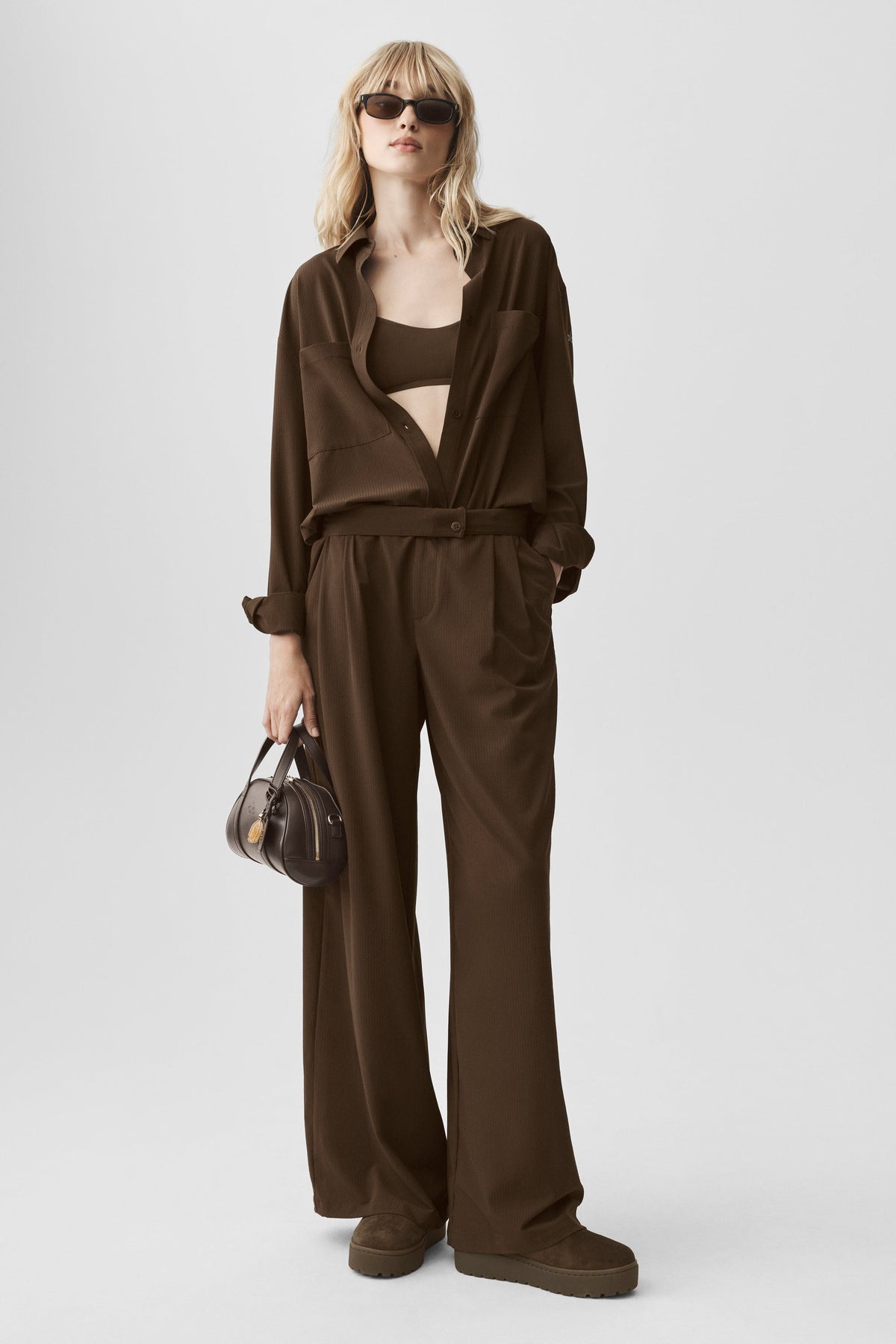 High-Waist Dreamscape Trouser (Regular) - Espresso